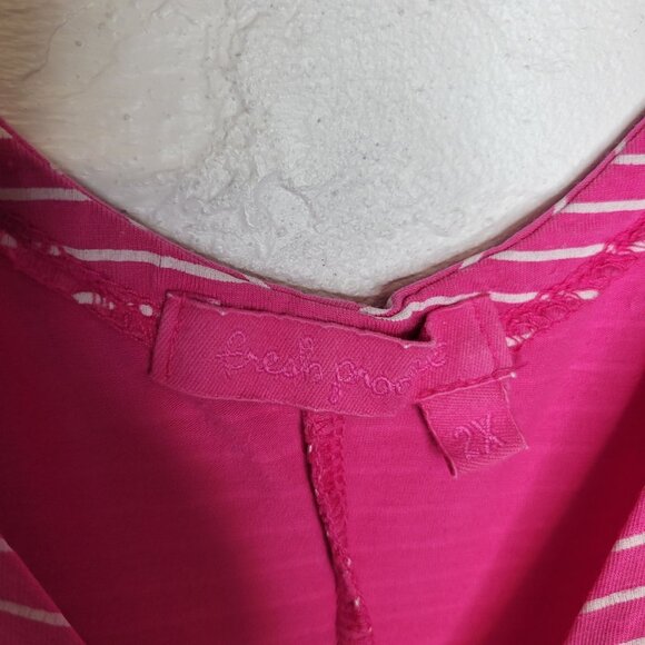 Fresh Produce Women's Size 2X Knee Length Dress Pink - Picture 3 of 4